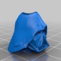 Small Melted Darth Vader mask Paracord Bead 3D Printing 200696