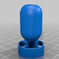 Small bomb shaped Paracord bead 3D Printing 200698