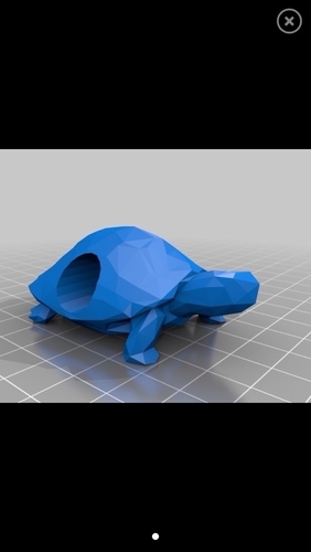 Low Poly Turtle Bead for paracord 3D Print 200700