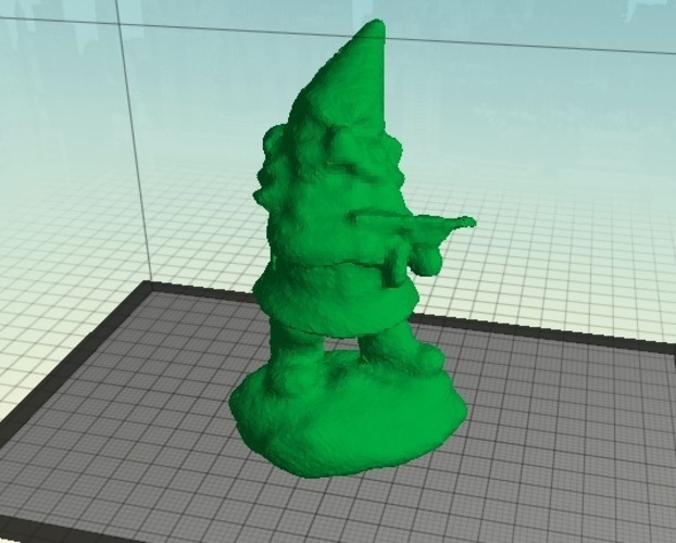 Angry Armed Gnome Scan Test 3D Print 20072