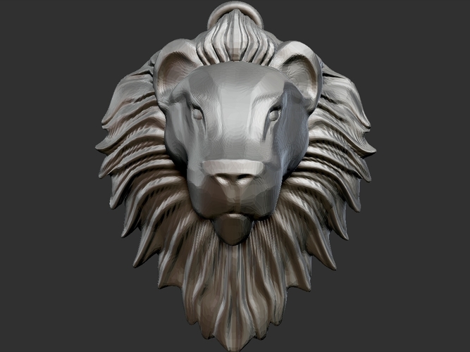 Lion Head 3D Print 200757