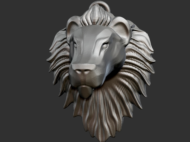Lion Head 3D Print 200758