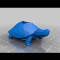 Small Low Poly Turtle Paracord Bead V2 3D Printing 200765