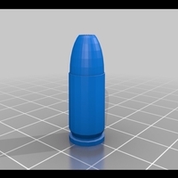 Small 9mm bullet Paracord Bead 3D Printing 200766