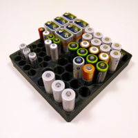 Small Battery Organizer 3D Printing 200773