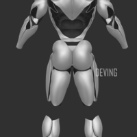  Batman muscle body for Muscle Suit Cosplay-v3 3D print model - Thumbnail 2
