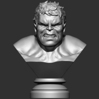 Small Hulk Bust 3D Printing 200991
