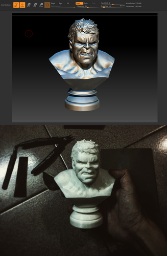 Hulk Bust 3D Print 201001