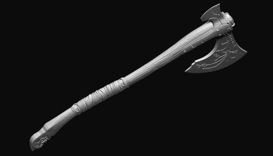 weapon Kratos axe God Of War 2018 3D Print 201126