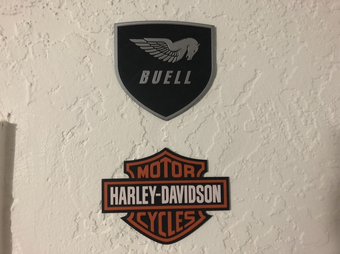 Buell American Motorcycles Pegasus Logo Sign 3D Print 201405