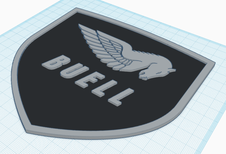 Buell American Motorcycles Pegasus Logo Sign 3D Print 201406