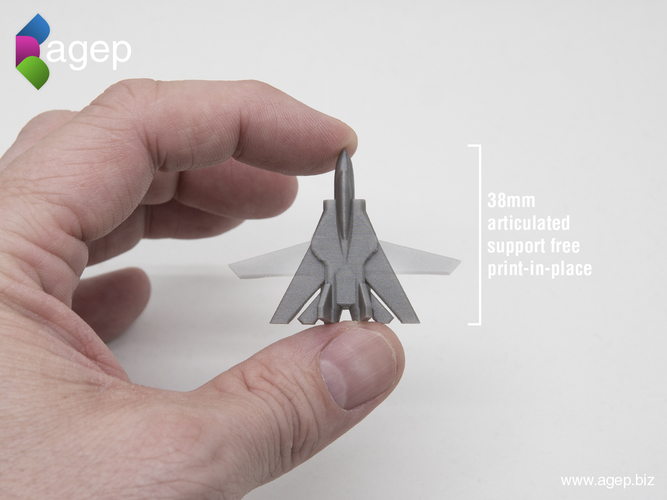Surprise Egg #6 - Tiny Jet Fighter 3D Print 201415