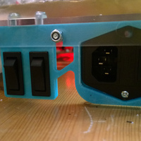 Small Power connector holder with switches, K8400 3D Printing 20152