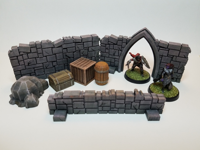 Tabletop Terrain - Wooden Storage 3D Print 201521