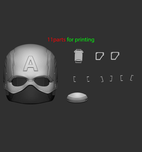 Captain Helmet 3D Print 201583