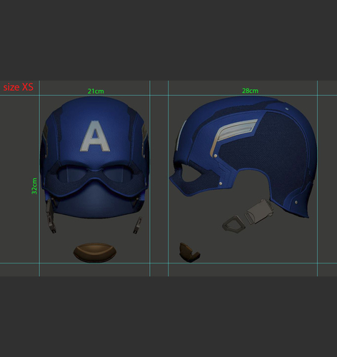 Captain Helmet 3D Print 201586