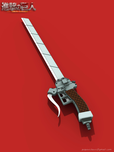 Anime sword "Attack on Titan" 3D Print 201591