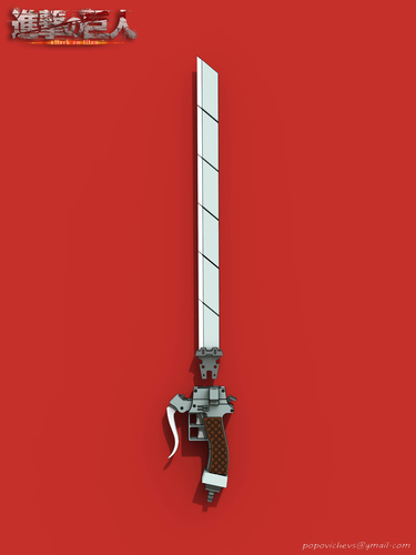 Anime sword "Attack on Titan" 3D Print 201593