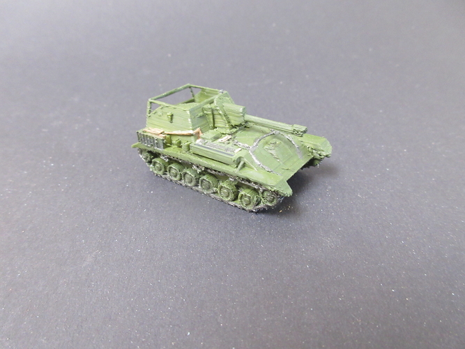 3D Printed Su-76m 1/100 scale by jerrycon | Pinshape