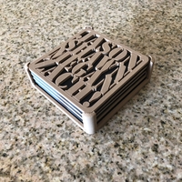Customizable Coasters with Holder - Thumbnail 1