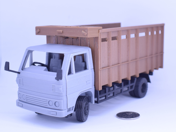 Medium Classic Transport Truck No Support 3D Printing 201854