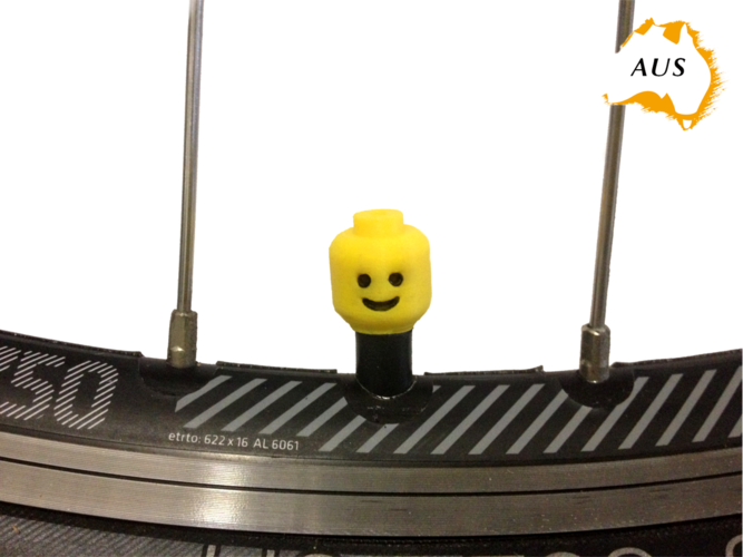 Lego Man Head Valve Cap Stem Bike Bicycle Car Truck Van