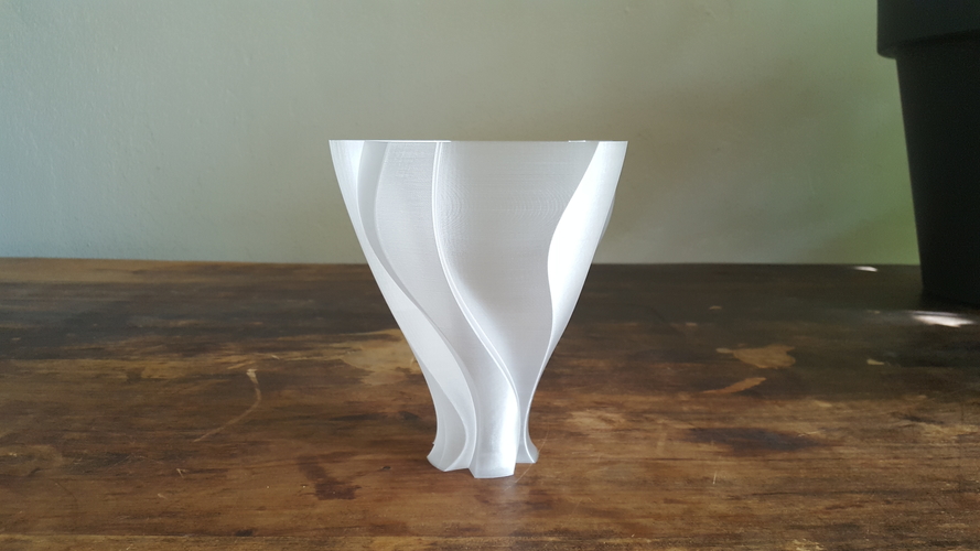 Unfolding Flower Vase Lampshade 3D Print 202088