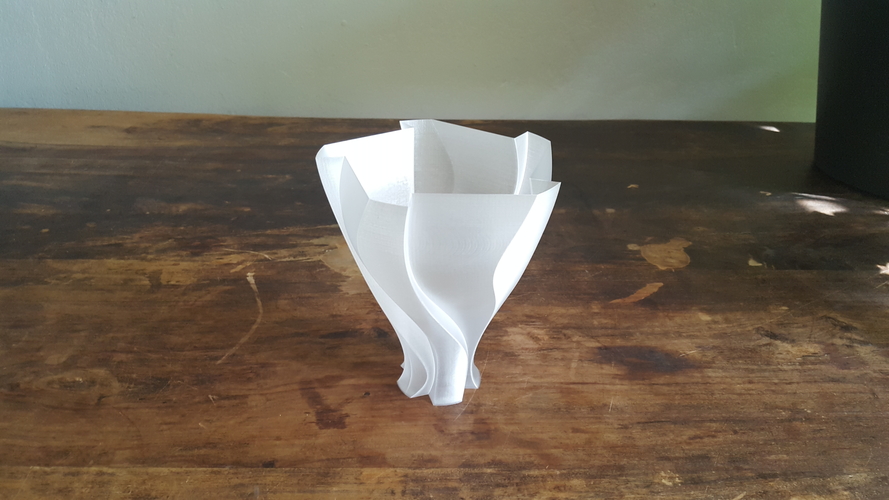 Unfolding Flower Vase Lampshade 3D Print 202089
