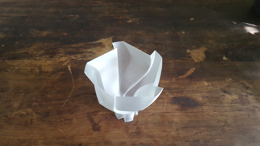 Unfolding Flower Vase Lampshade 3D Print 202090