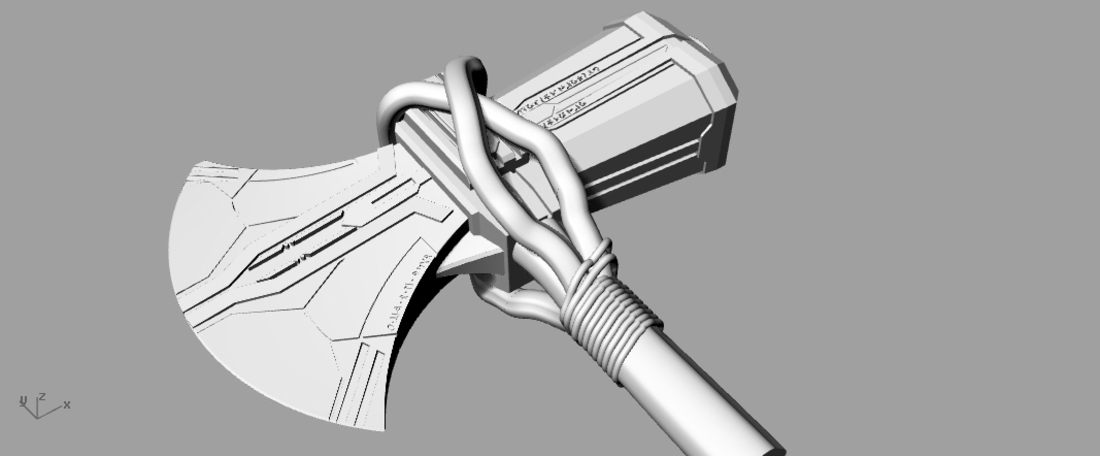 God of War Mjolnir Thor Stl File 3D Printer Design 3D 