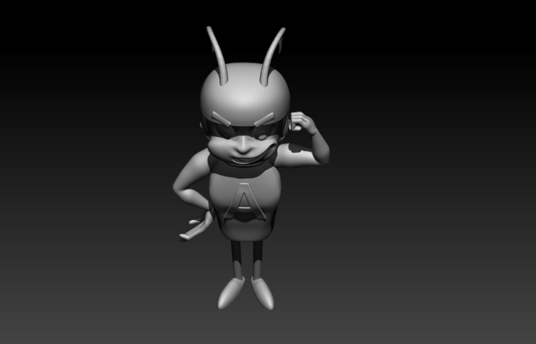 Atomic Ant - Strong Pose 3D Print 202327