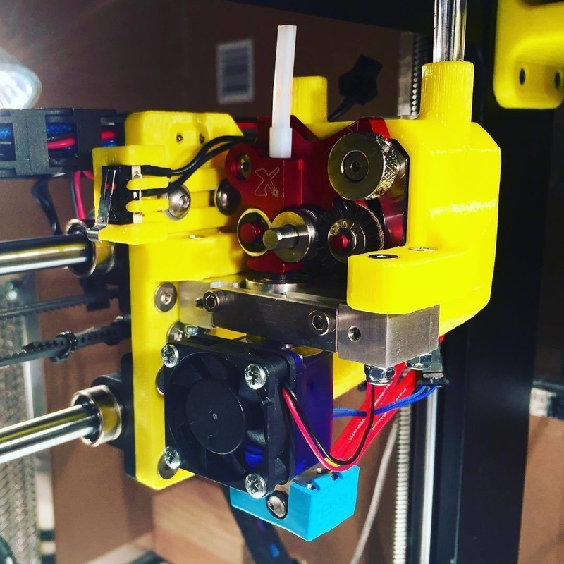 E3D v6 Carriage for Monoprice Wanhao Flexion