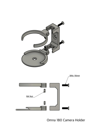 D-Link Omna 180 Camera Holder 3D Print 202456