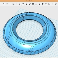 Small Tron Frisbee Legacy Identity Disk 3D Printing 202550
