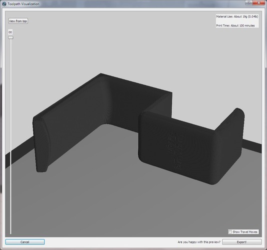 Headset Hook with non-slip mat 3D Print 20260