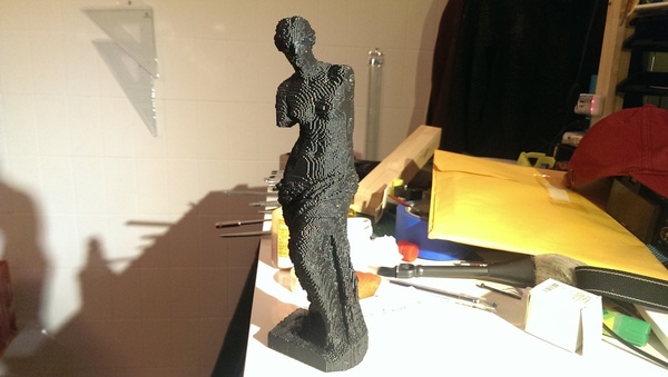 8-bit pixel | pixelized Venus with Dissolvable material