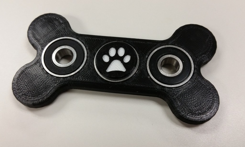 Dog bone fidget spinner 3D Print 202689