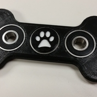 Small Dog bone fidget spinner 3D Printing 202689