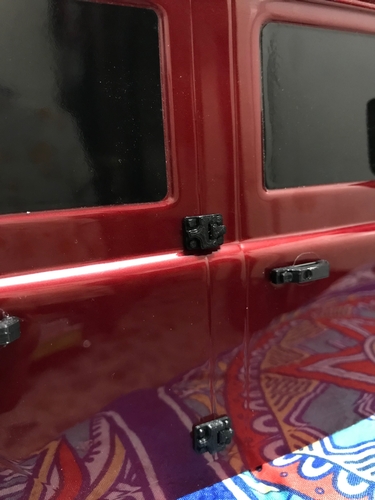 Door hinges and  Door handles for Traxxas TRX-4 i3 mega 3D Print 202729