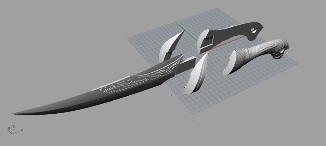 Drax Knives/daggers from guardians of the galaxy 3D Print 202761