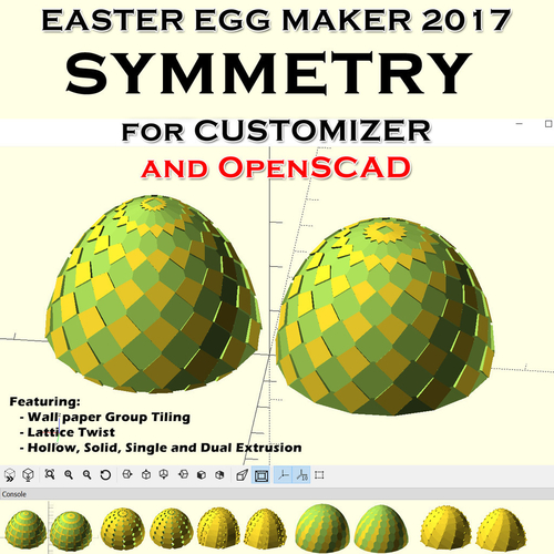 Easter Egg Maker 2017 Symmetry 3D Print 202855