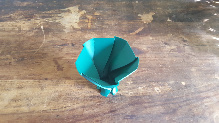 Unfolding Leave Vase 3D Print 202884