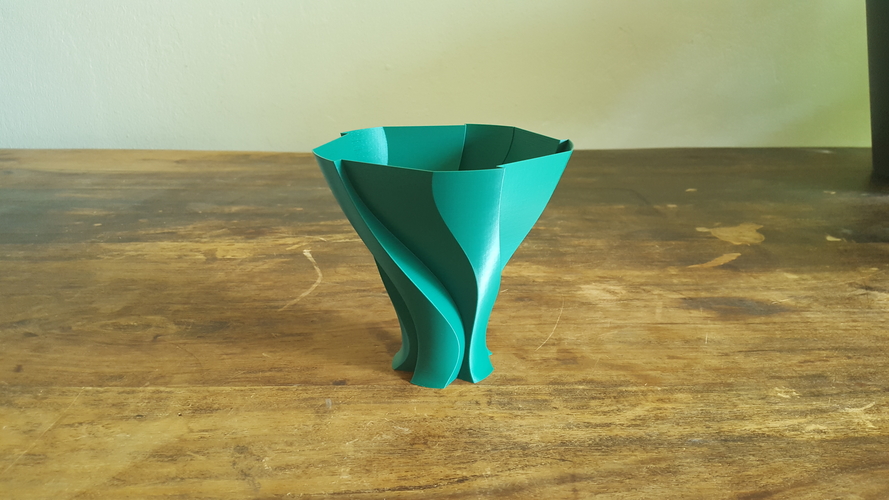 Unfolding Leave Vase 3D Print 202885