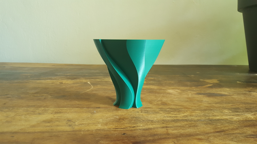 Unfolding Leave Vase 3D Print 202886