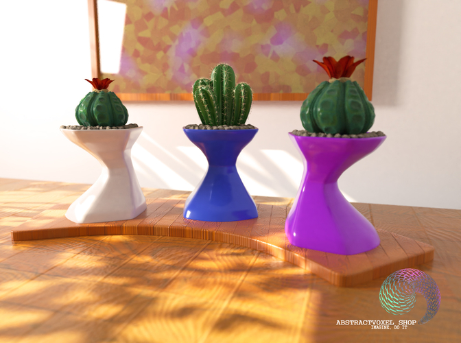 Flower Pot Hexagon 3D Print 202895