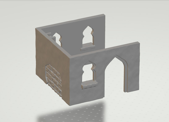 modular arabic building set (stl file) 3D Print 202927