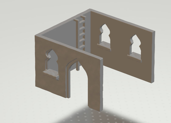 modular arabic building set (stl file) 3D Print 202928