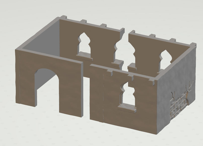 modular arabic building set (stl file) 3D Print 202929