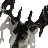 deer with two 10mm diameter holes for magnets. - Thumbnail 2