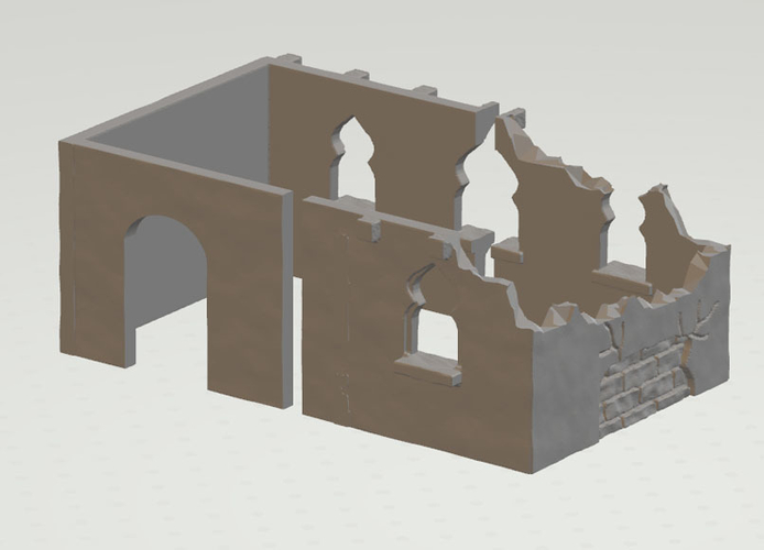 modular arabic building set (stl file) 3D Print 202930